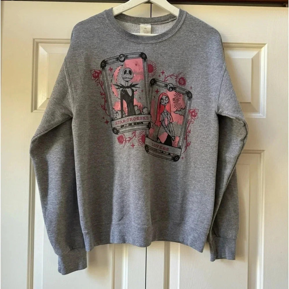 Disney Nightmare Before Christmas Oversized Crew Neck Sweatshirt Women’s size XS - Picture 1 of 7